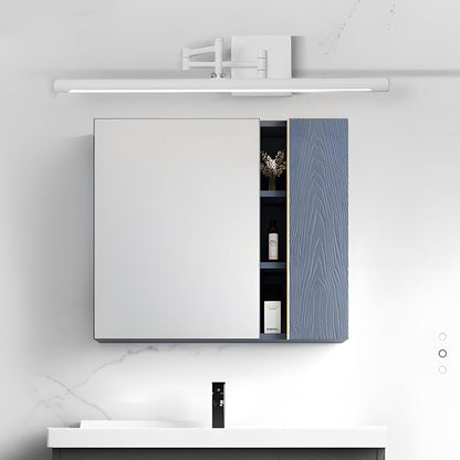 Black swing arm vanity light bar black bar vanity light medicine cabinet — Casa Norex