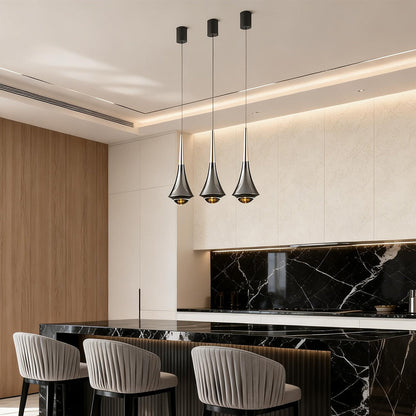 Taper Black Cone Pendant Light, product view 3
