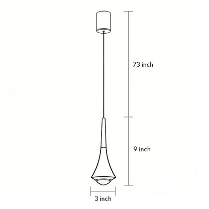 Taper Black Cone Pendant Light, product view 15