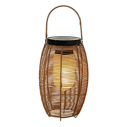 Raffia Woven Rattan Solar Lantern, product view 11