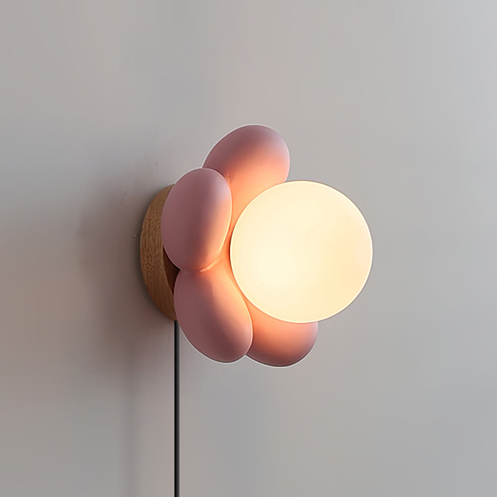 Bloom Flower wall lamp in bedroom botanical accent - Casa Norex