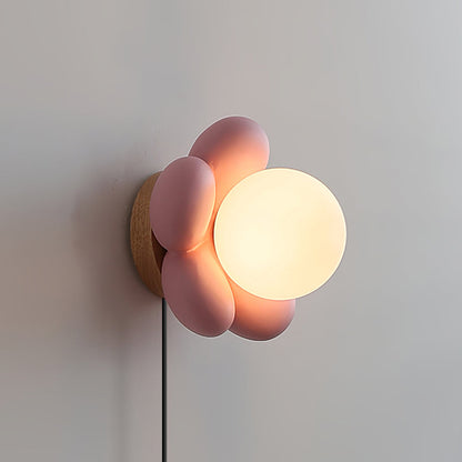 Bloom Flower wall lamp in bedroom botanical accent - Casa Norex