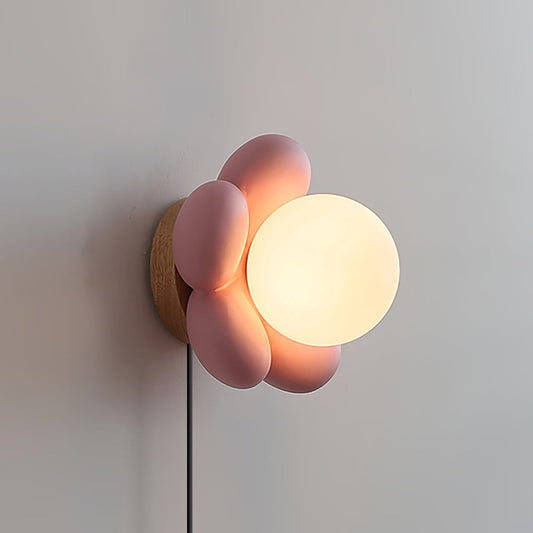 Bloom Flower wall lamp in bedroom botanical accent - Casa Norex