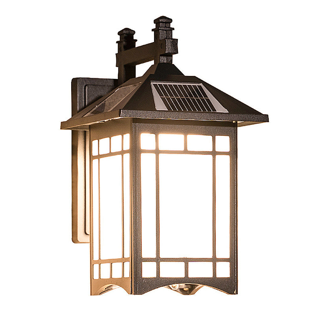 Retro lantern outdoor wall light bronze frame for classic outdoor lighting — Casa Norex