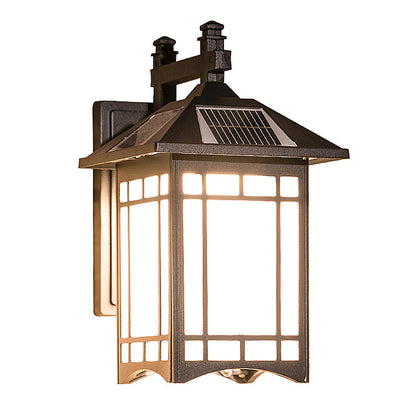 Retro lantern outdoor wall light bronze frame for classic outdoor lighting — Casa Norex
