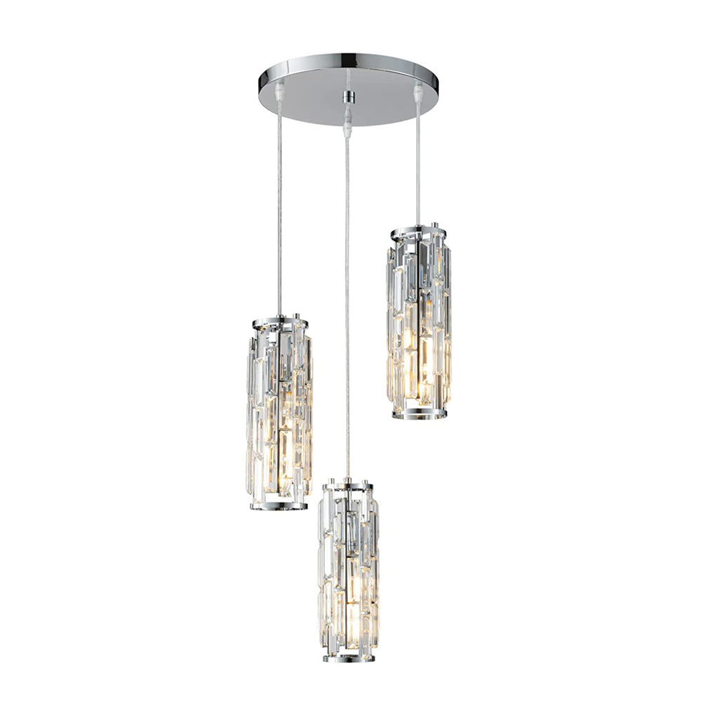 Mini Crystal Pendant Light Creative Art Crystal Island Ceiling Light