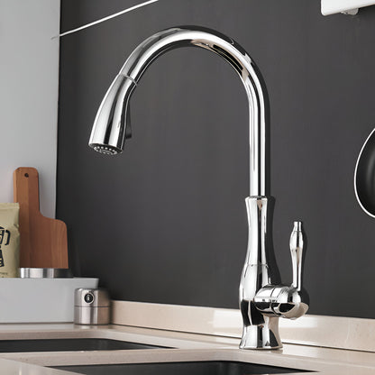 Aurelia Pull-Out Kitchen Faucet — Chrome finish | Casa Norex