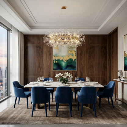Dandelion Spectre 75cm diameter chandelier - living room - Casa Norex