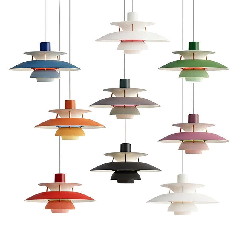 Colorful Layered Pendant Lights