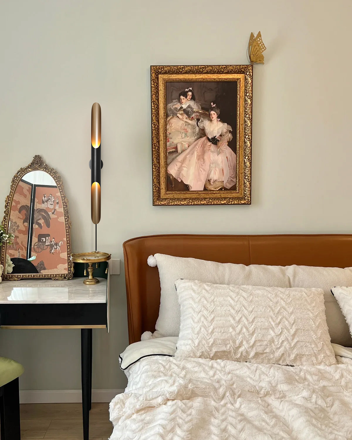 Coltrane black iron wall sconce side profile - Casa Norex