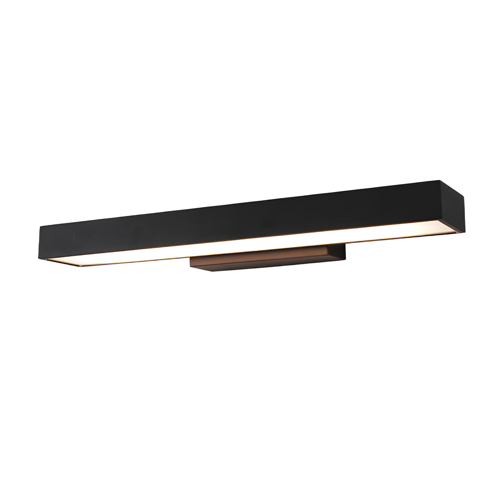 Slim linear outdoor wall light Tarver, compact black rectangular LED bar | Casa Norex