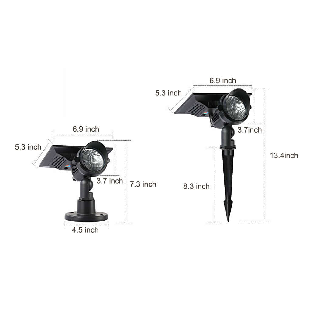 Compact solar lawn spot light design — Casa Norex
