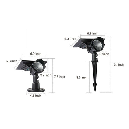Compact solar lawn spot light design — Casa Norex