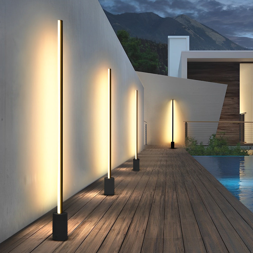 Outdoor floor lamp — stainless steel, IP65 waterproof | Casa Norex