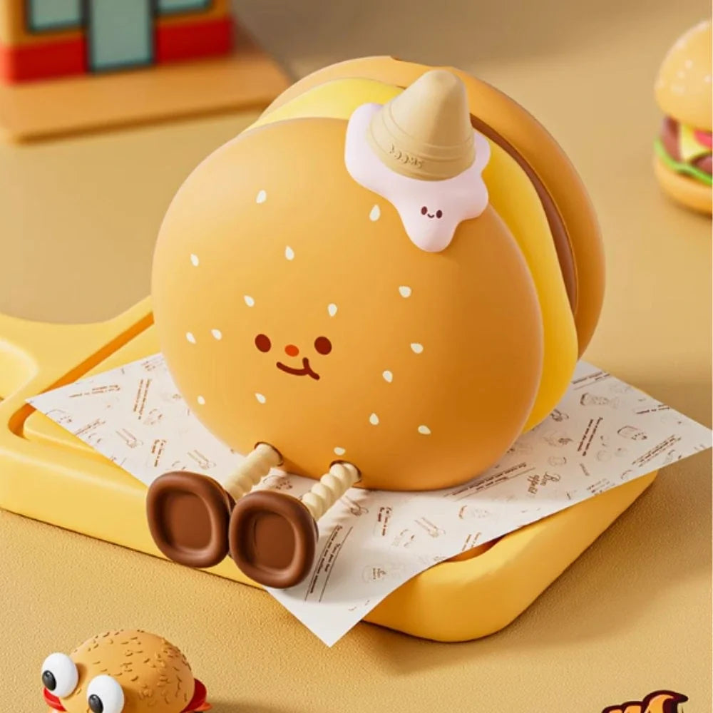 Hamburger silicone night light on a picnic cloth with sunglasses — Casa Norex