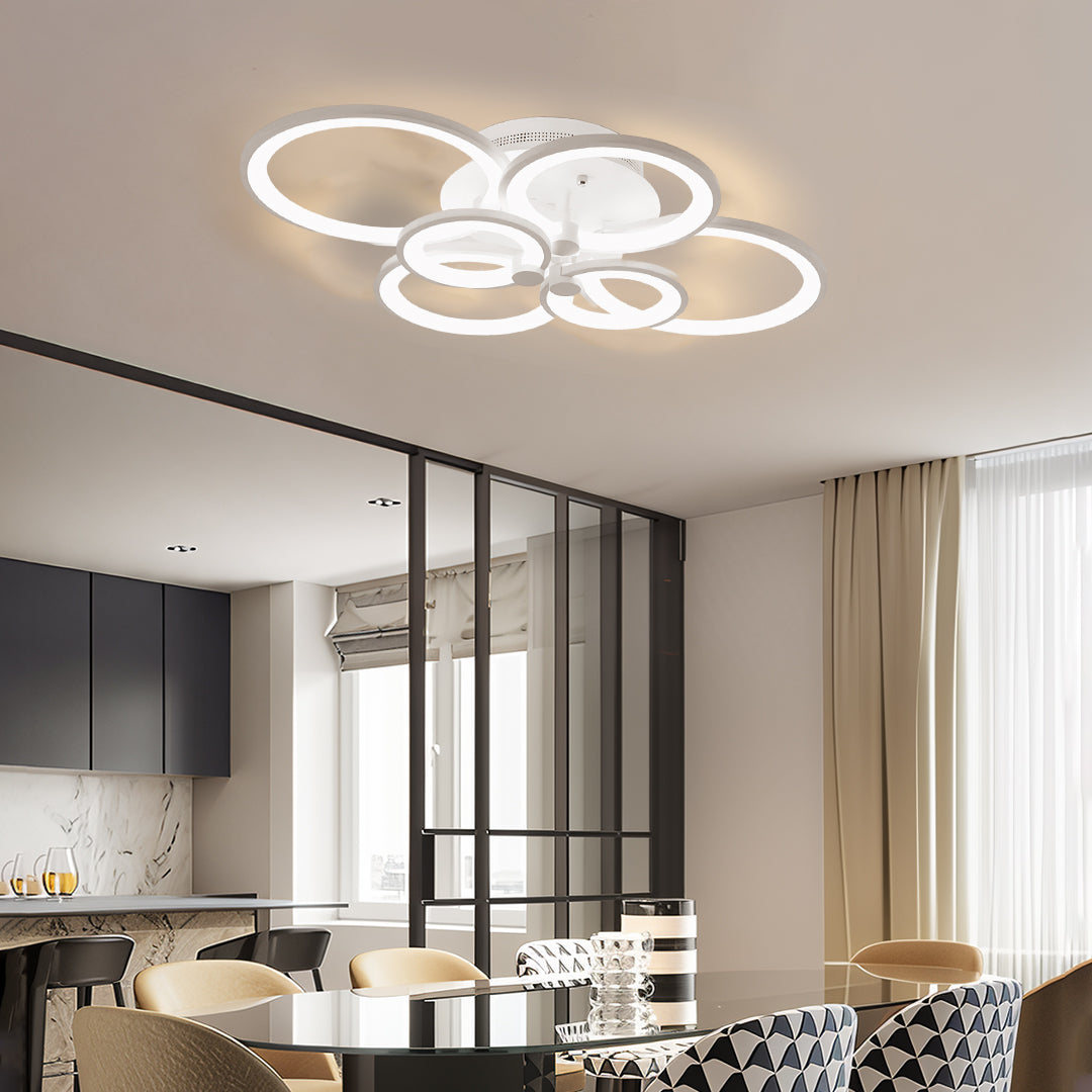 Orbital Overlapping Ring Ceiling Light, product view 12