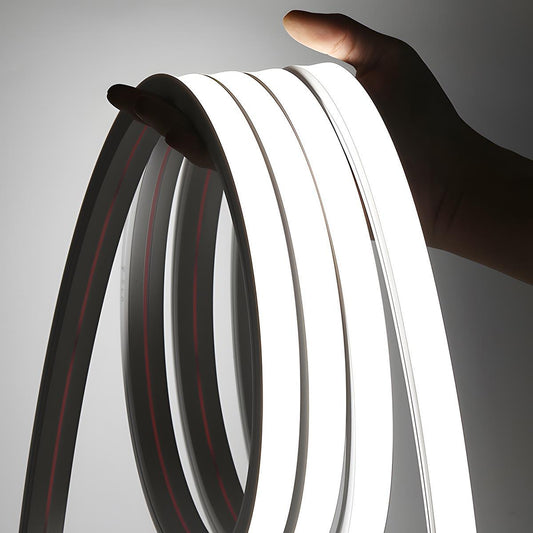 LED neon strip light crop-at-mark detail for custom length — Casa Norex