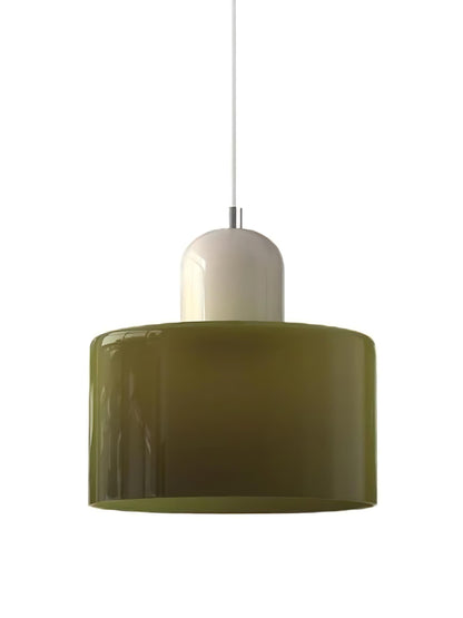 Verdoma Modern Cylinder Glass Design Pendant Light for Kitchens and Dining Rooms
