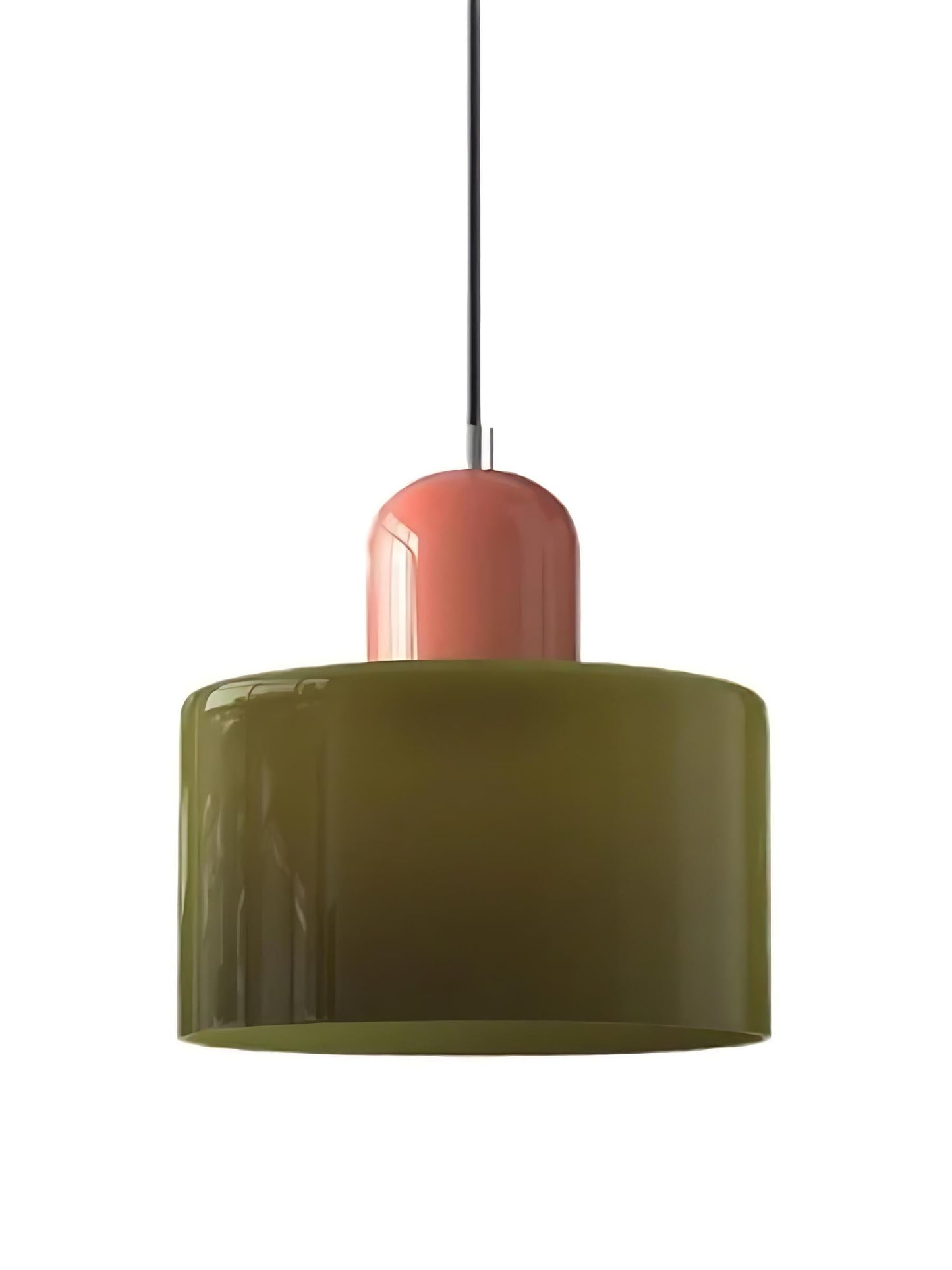 Verdoma Modern Cylinder Glass Design Pendant Light for Kitchens and Dining Rooms