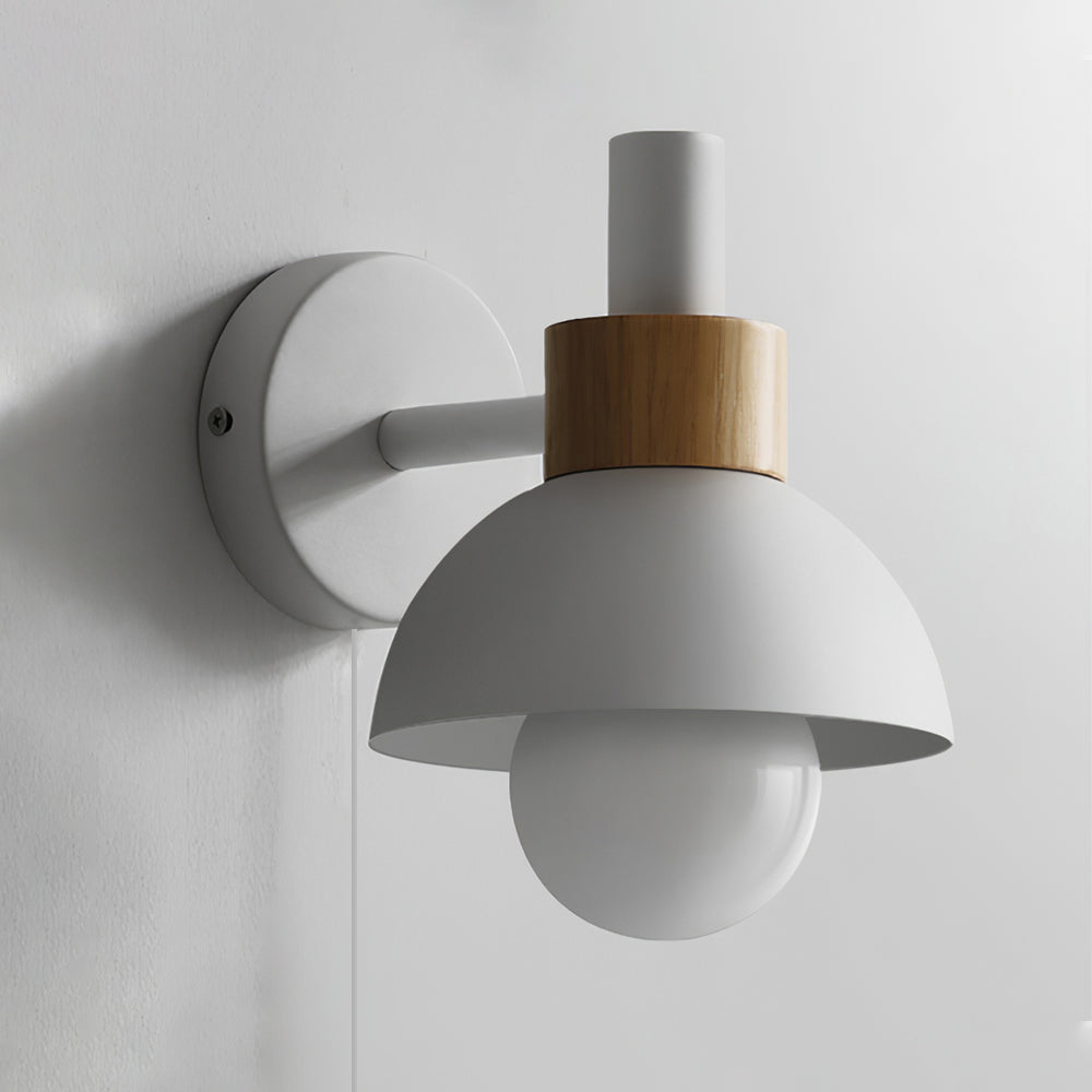 Fanta colorful plug-in wall lamp metal and wood 5 color options | Casa Norex