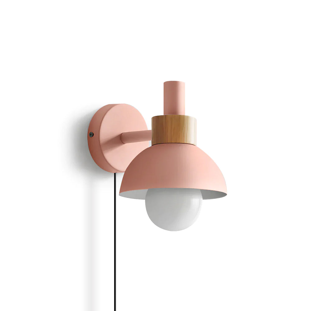 Fanta plug-in lamp white and wood finish variants - Casa Norex