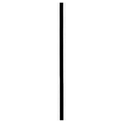 Long linear outdoor wall light — black stainless steel LED bar at a driveway gate | Casa Norex