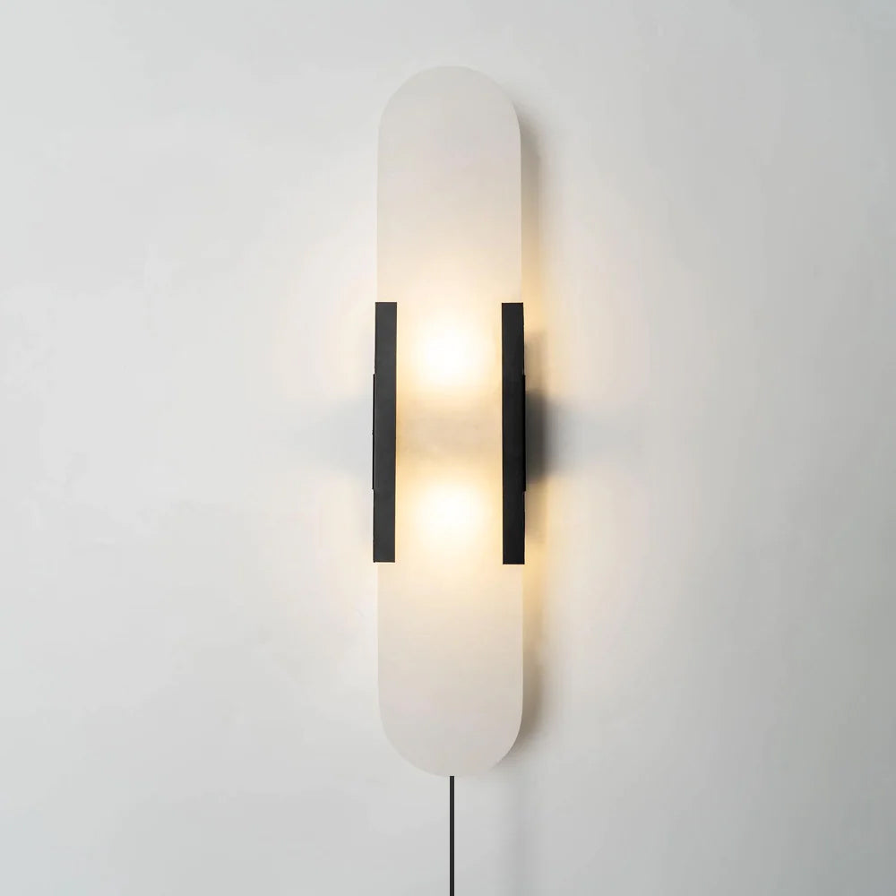 Geometric Harmony wall lamp copper hardware variant - Casa Norex