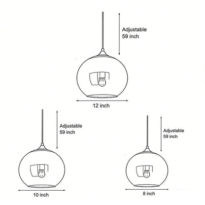 Bauble Glass Globe Pendant Light, product view 18