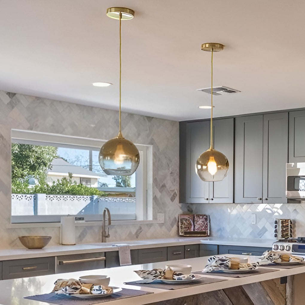 Bauble Glass Globe Pendant Light, product view 3