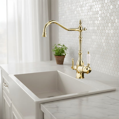 Claritas Kitchen Faucet base plate detail — Matte Black finish — Casa Norex