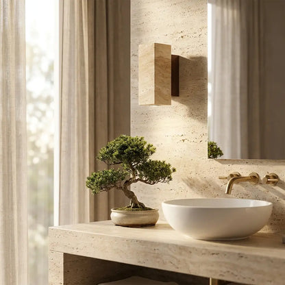 Wabi-Sabi wall lamp round and rectangle shade comparison — Casa Norex