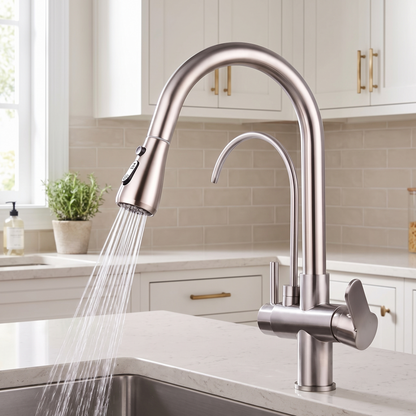 Karlstad kitchen faucet Brushed Nickel lifestyle