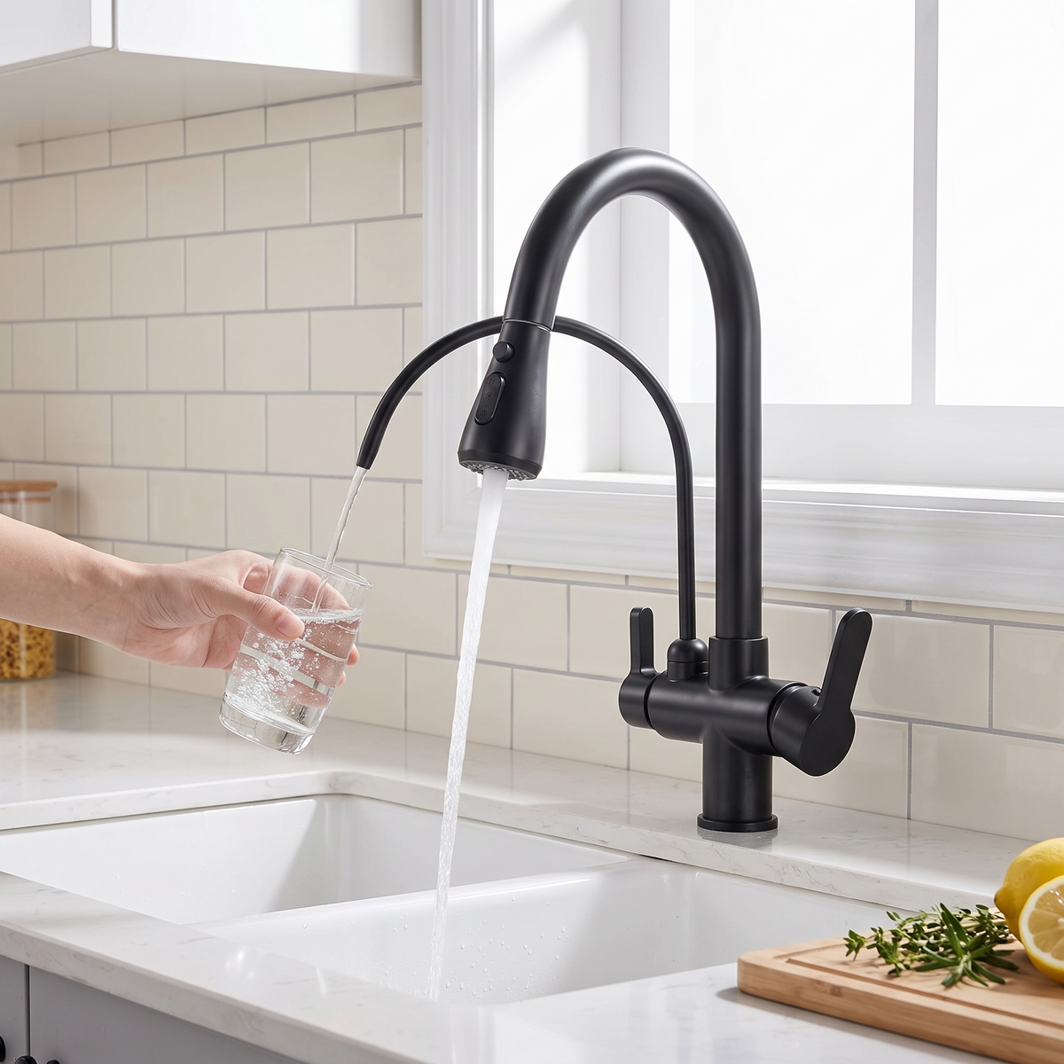 Wellspring Kitchen Faucet spout close-up — Chrome finish — Casa Norex (2)