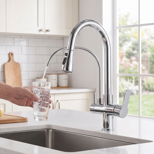 Karlstad kitchen faucet lifestyle hero