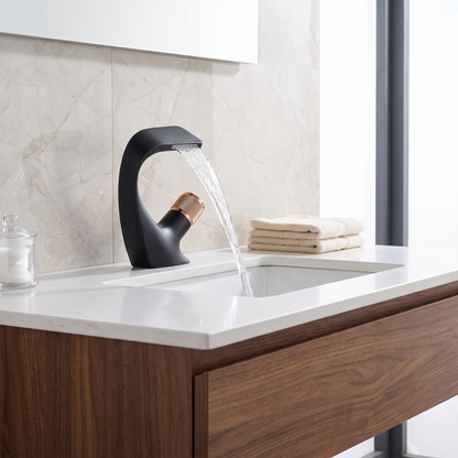 Bathroom Faucet — high-density solid brass in Matte Black and Rose Gold finish | Casa Norex