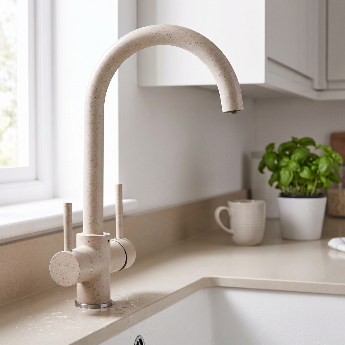 Pureflow Kitchen Faucet spout close-up — Chrome finish — Casa Norex (2)