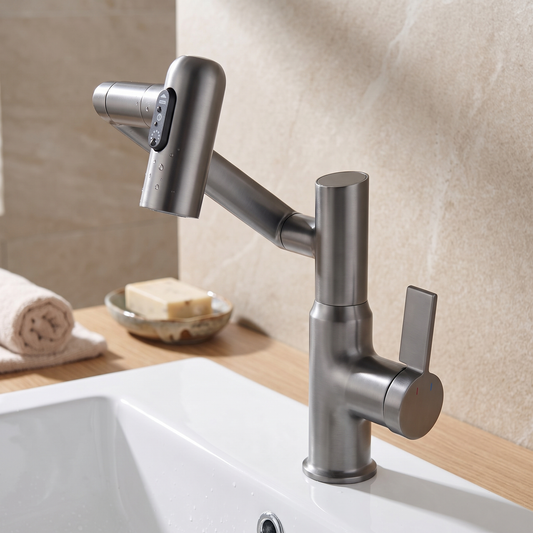 Bathroom Faucet — premium alloy and solid brass in Gray finish | Casa Norex