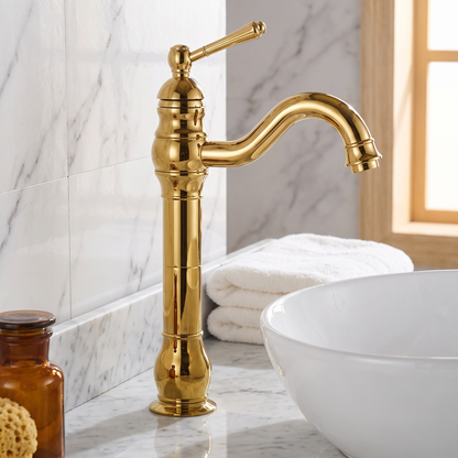 Kiruna Antique Vessel Sink Faucet - Gold 8.7in