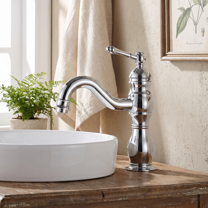 Kiruna Antique Vessel Sink Faucet - Chrome 5.1in