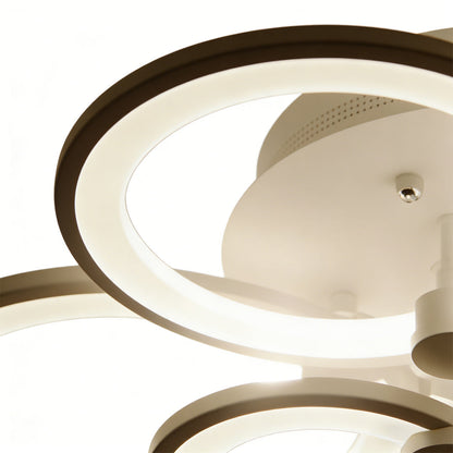 Orbital Overlapping Ring Ceiling Light, product view 2