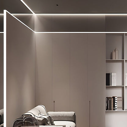 LED strip light running along an interior corner | Casa Norex
