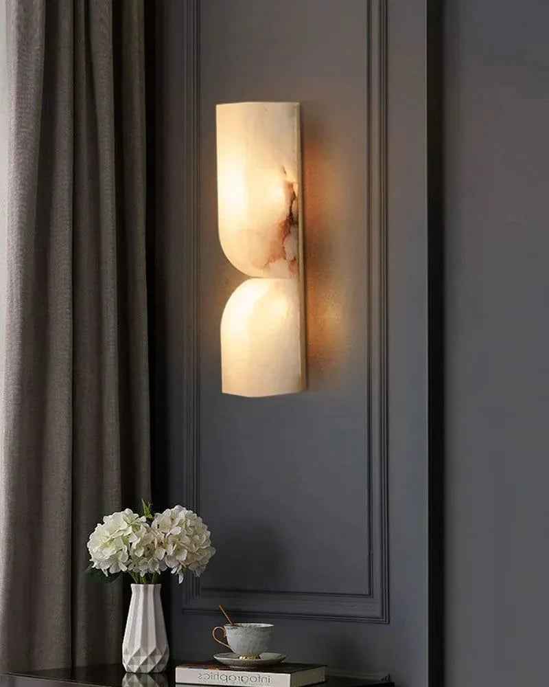 Natural stone wall lighting fixture — Casa Norex