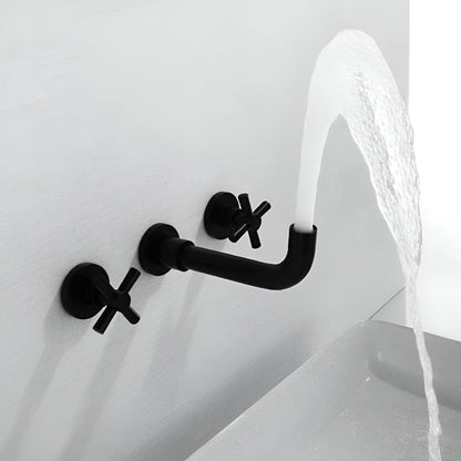 Rotare Wall-Mounted Bathroom Faucet base plate detail — Chrome finish — Casa Norex