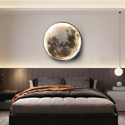 Full moon round LED wall lamp — full moon wall lamp white background | Casa Norex