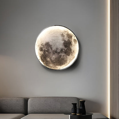 Full moon round LED wall lamp full moon wall lamp white background | Casa Norex