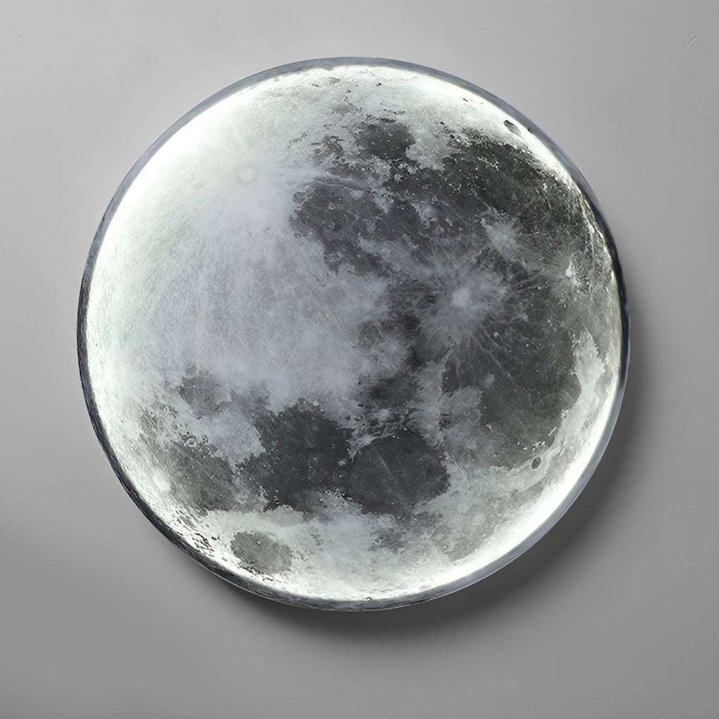 Full moon round LED wall lamp full moon wall lamp alternate view — Casa Norex