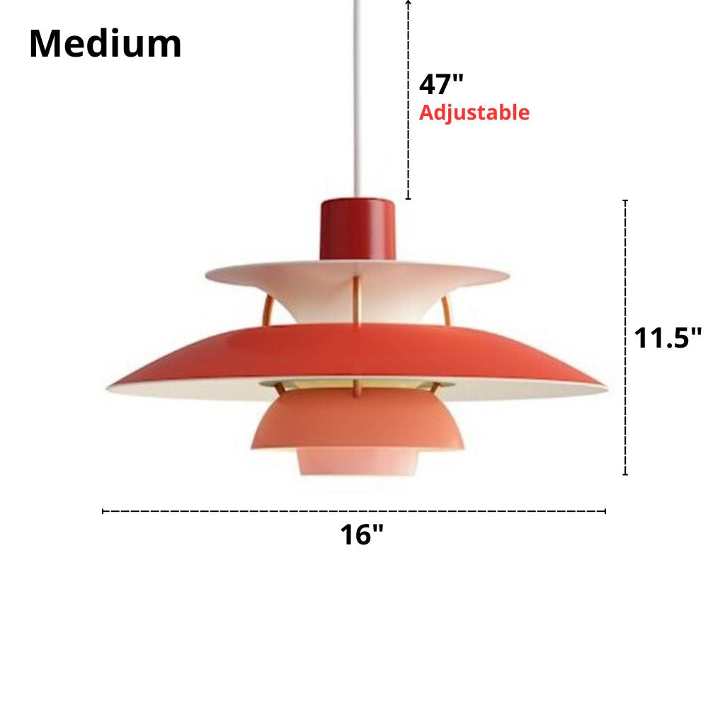 Colorful Layered Pendant Lights