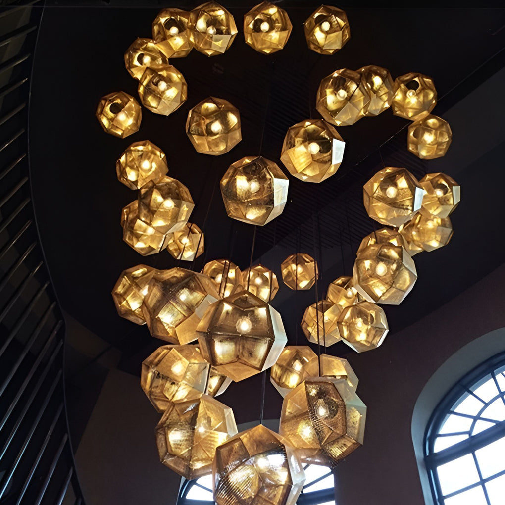 Tessel Geometric Metal Pendant Light, product view 3
