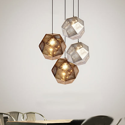 Tessel Geometric Metal Pendant Light, product view 8