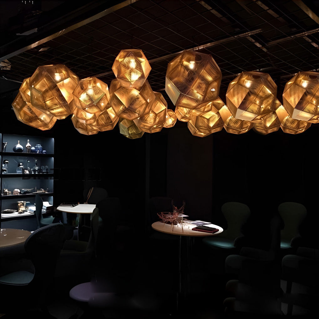 Tessel Geometric Metal Pendant Light, product view 6